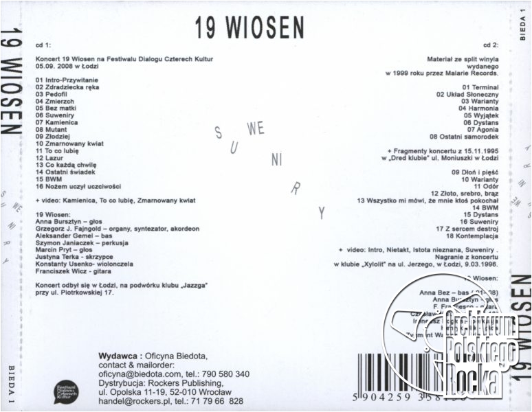 19 wiosen - Suweniry