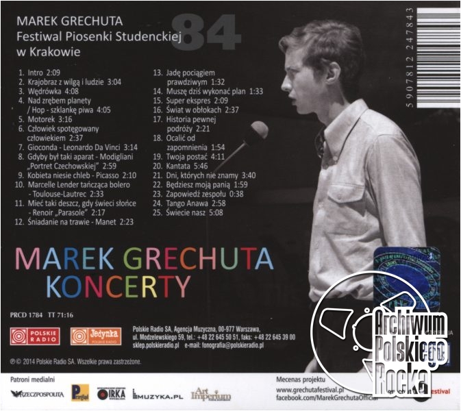 Marek Grechuta - Koncerty Kraków `84