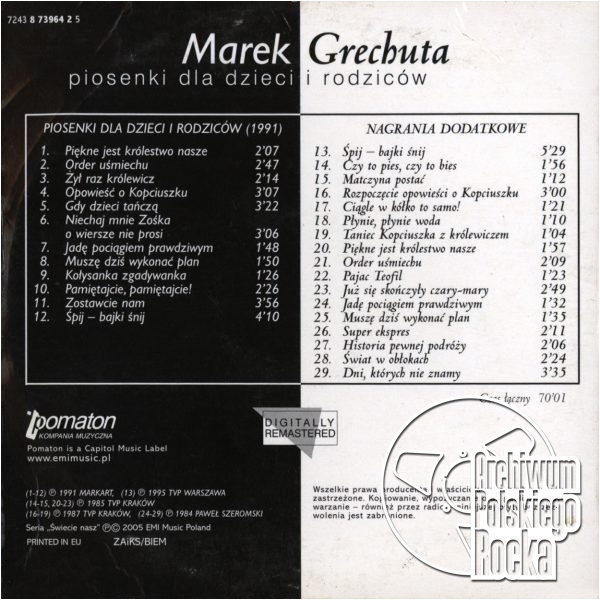 Marek Grechuta - Piosenki dla dzieci i rodziców
