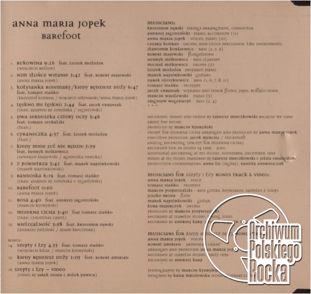 Anna Maria Jopek - Barefood