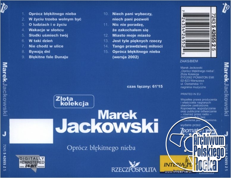Marek Jackowski - Oprócz błękitnego nieba