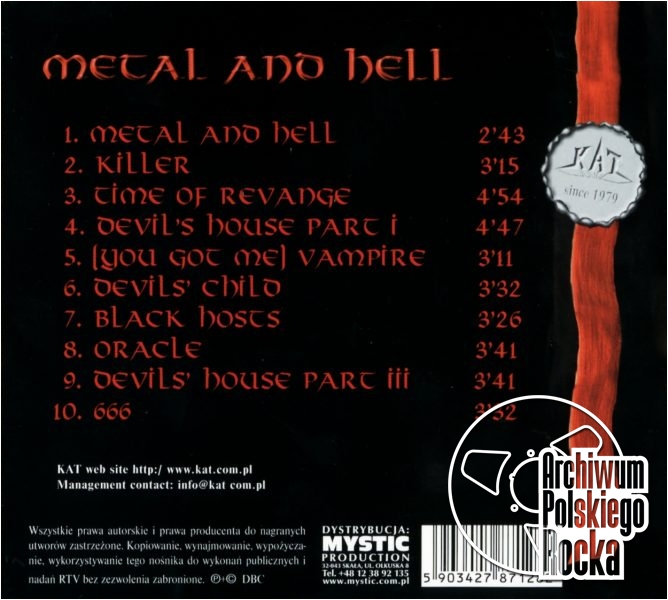 Kat - Metal And Hell