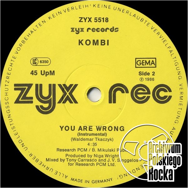 Kombi - You Are Wrong