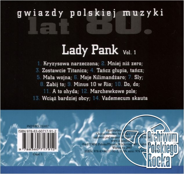 Lady Pank - Gwiazdy polskiej muzyki lat 80, vol. 1