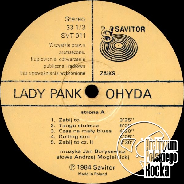 Lady Pank - Ohyda