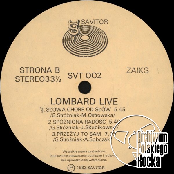Lombard - Live