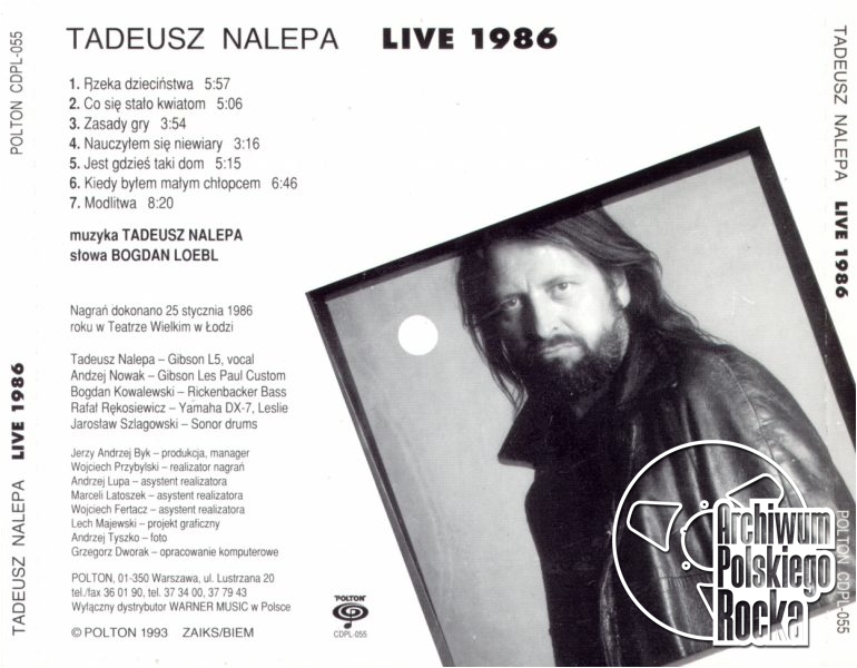Nalepa, Tadeusz - Live 1986