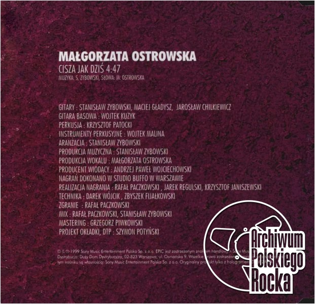 Małgorzata Ostrowska - Cisza jak dziś