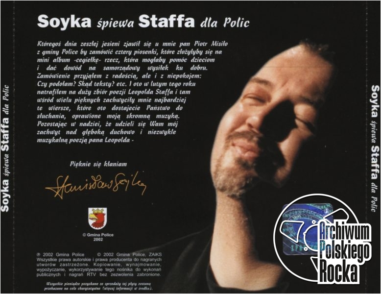 Sojka, Stanisław - Soyka śpiewa Staffa dla Polic