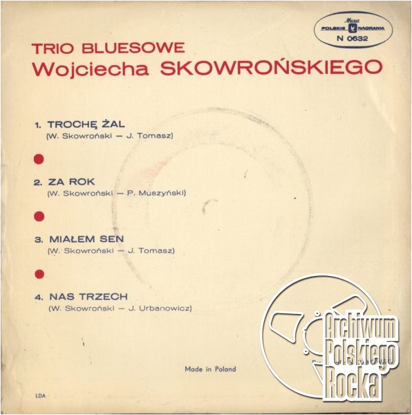 Trio Bluesowe Wojciecha Skowrońskiego - Trochę żal